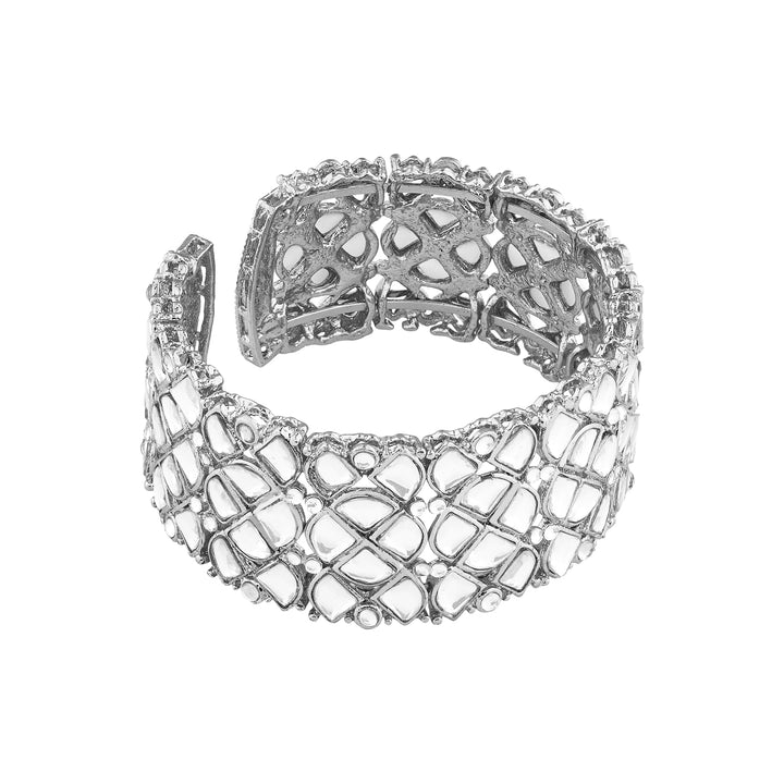 Teejh Kaarviya intricate Silver Bracelet