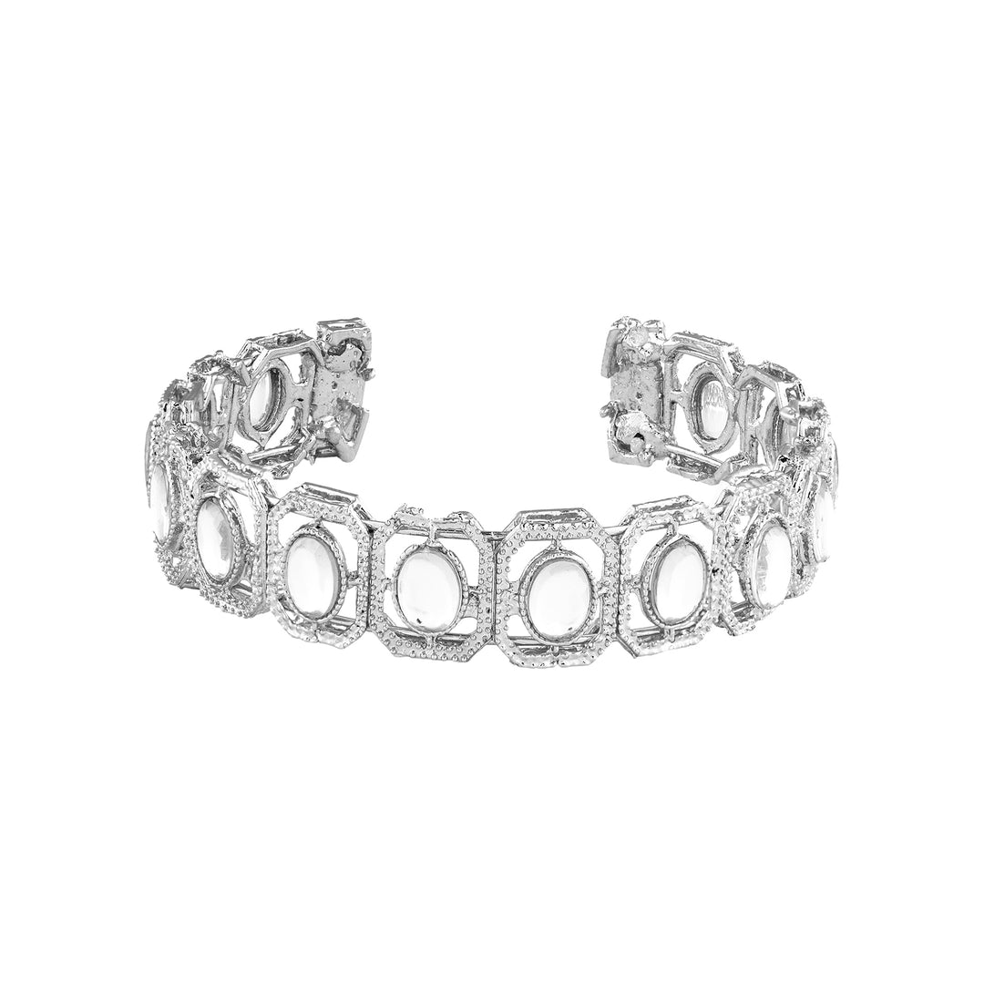Teejh Dviti Silver Polki Bracelet