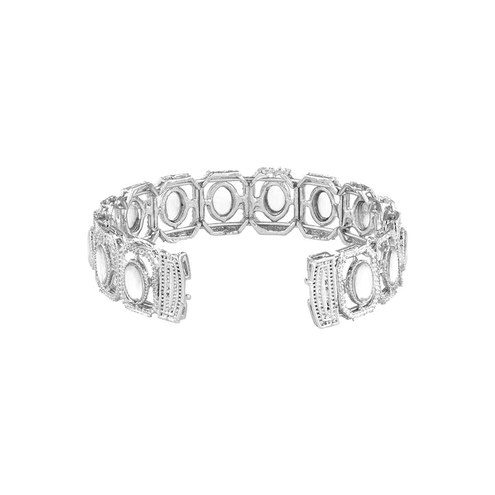 Teejh Dviti Silver Polki Bracelet
