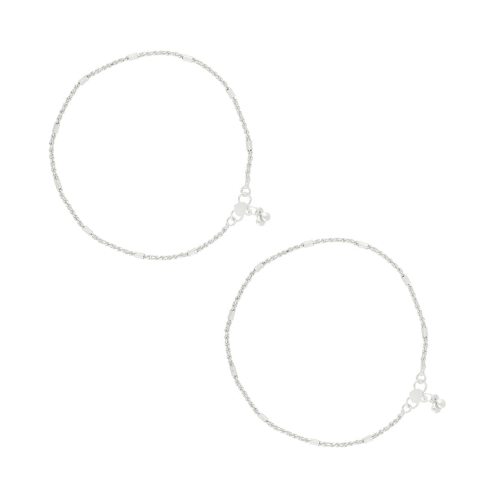 Teejh Priyamvadha Silver Payal
