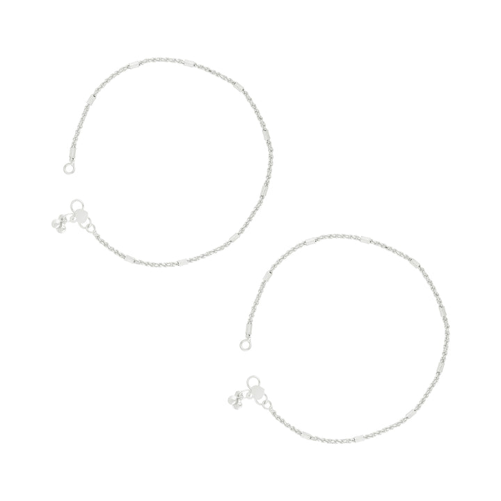 Teejh Priyamvadha Silver Payal
