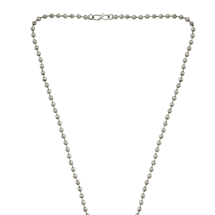 Teejh Rupika Beaded Silver Necklace Set
