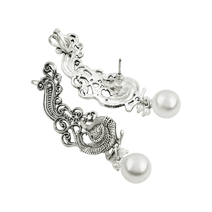 Teejh Karika Silver Pearl Earcuffs