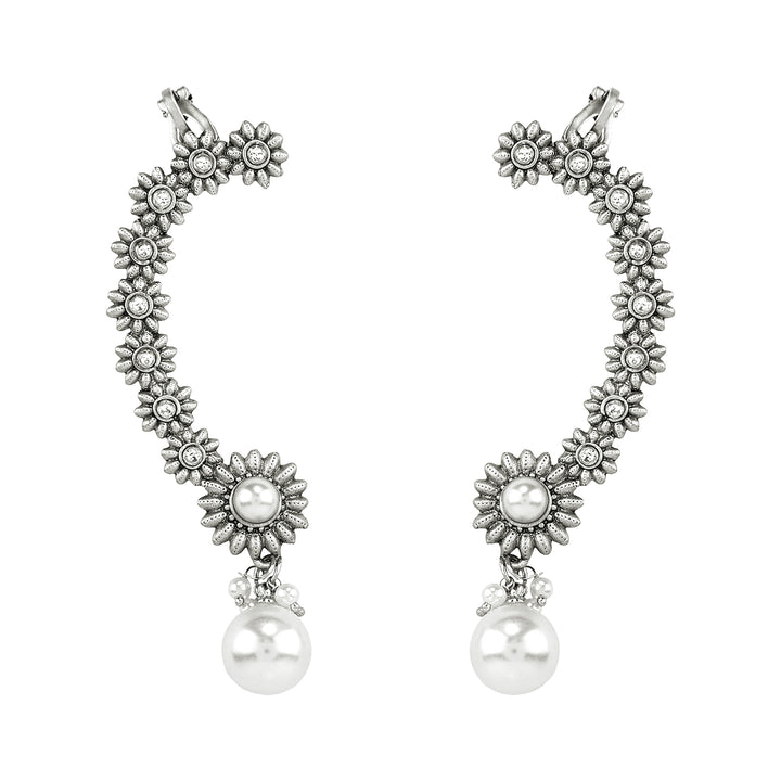 Teejh Kaylaa Silver and  Pearl Earcuff