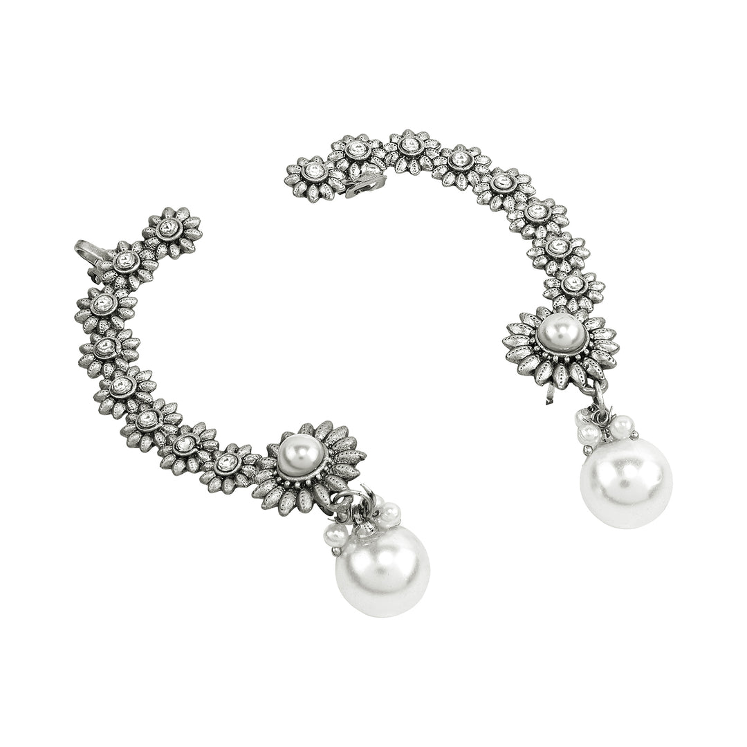 Teejh Kaylaa Silver and  Pearl Earcuff