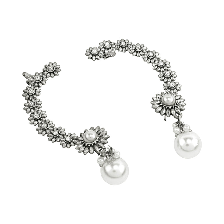 Teejh Kaylaa Silver and  Pearl Earcuff