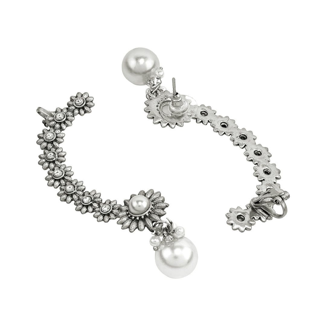 Teejh Kaylaa Silver and  Pearl Earcuff