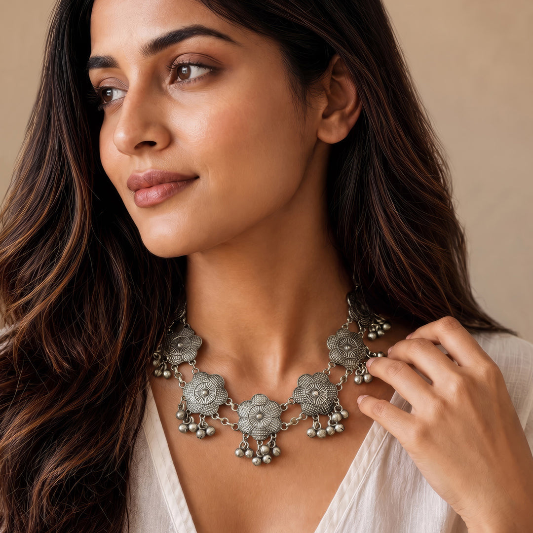 Teejh Parizada Silver Princess Necklace