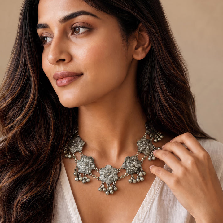 Teejh Parizada Silver Princess Necklace