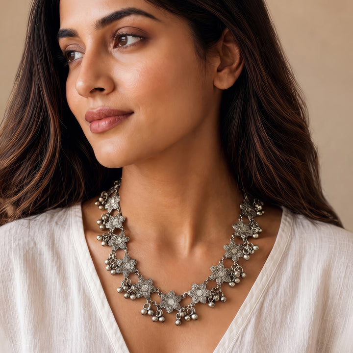 Teejh Yasha Silver Princess Necklace