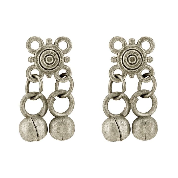 Teejh Liala Silver Ghungroo Necklace Set
