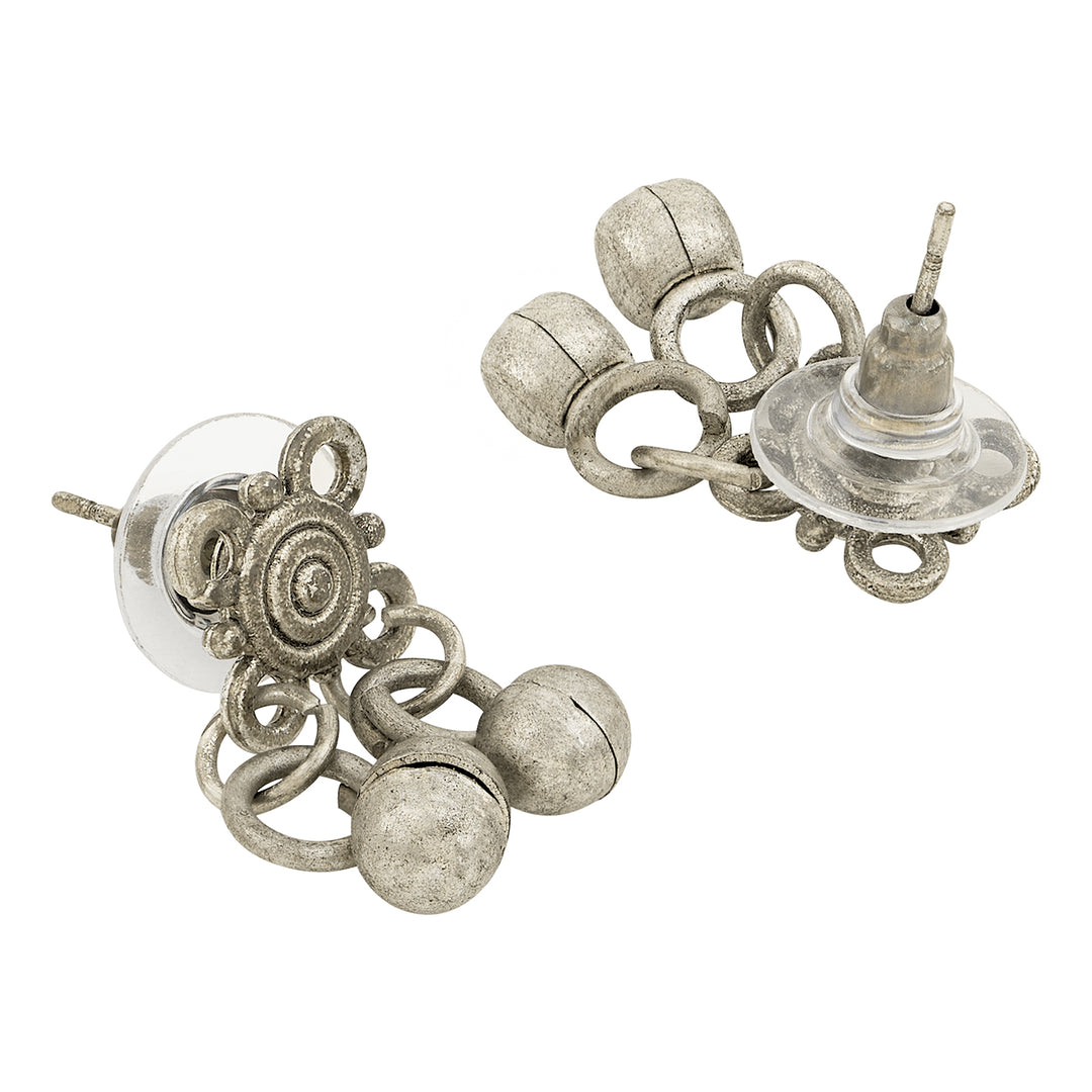 Teejh Liala Silver Ghungroo Necklace Set