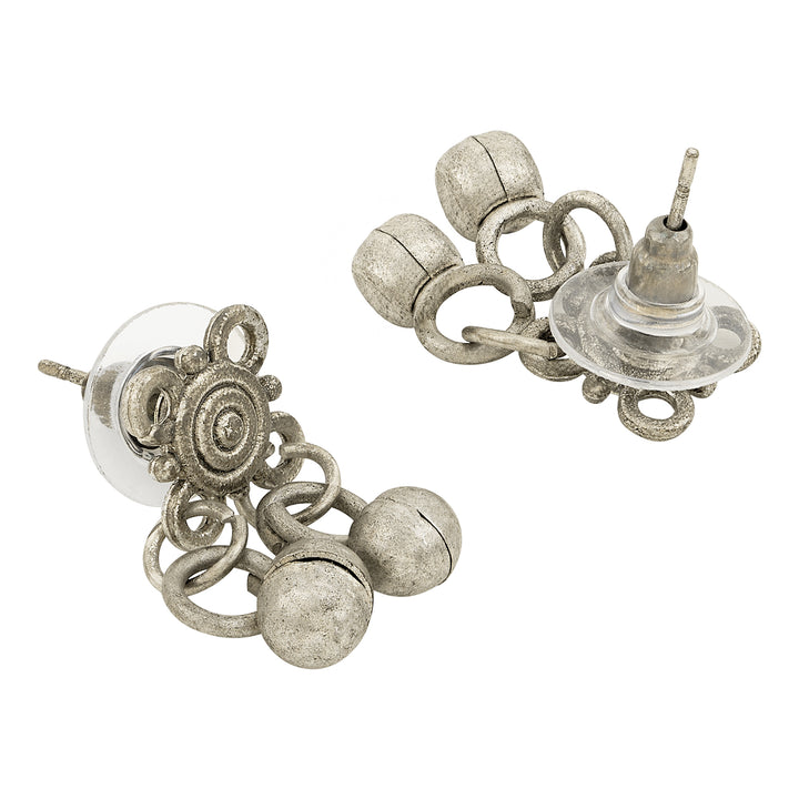 Teejh Liala Silver Ghungroo Necklace Set
