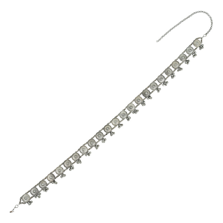 Teejh Heera Silver Ghungroo Kamarbandh