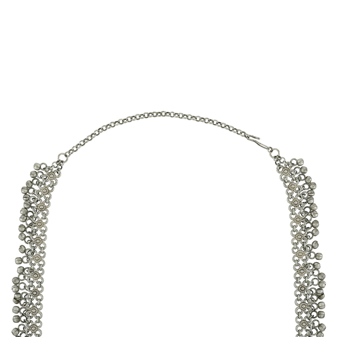 Teejh Oshira Silver Oxidised Ghungroo Kamarbandh