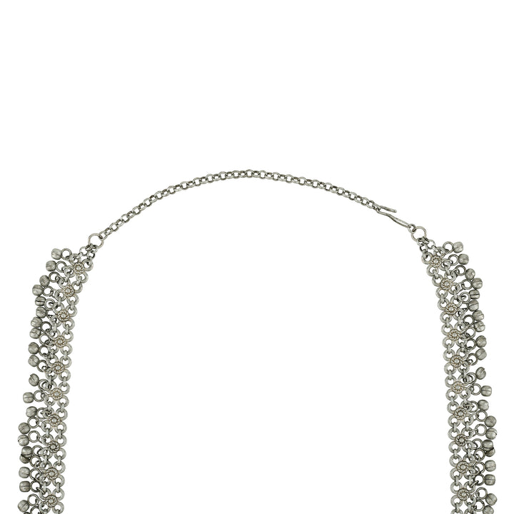 Teejh Oshira Silver Oxidised Ghungroo Kamarbandh