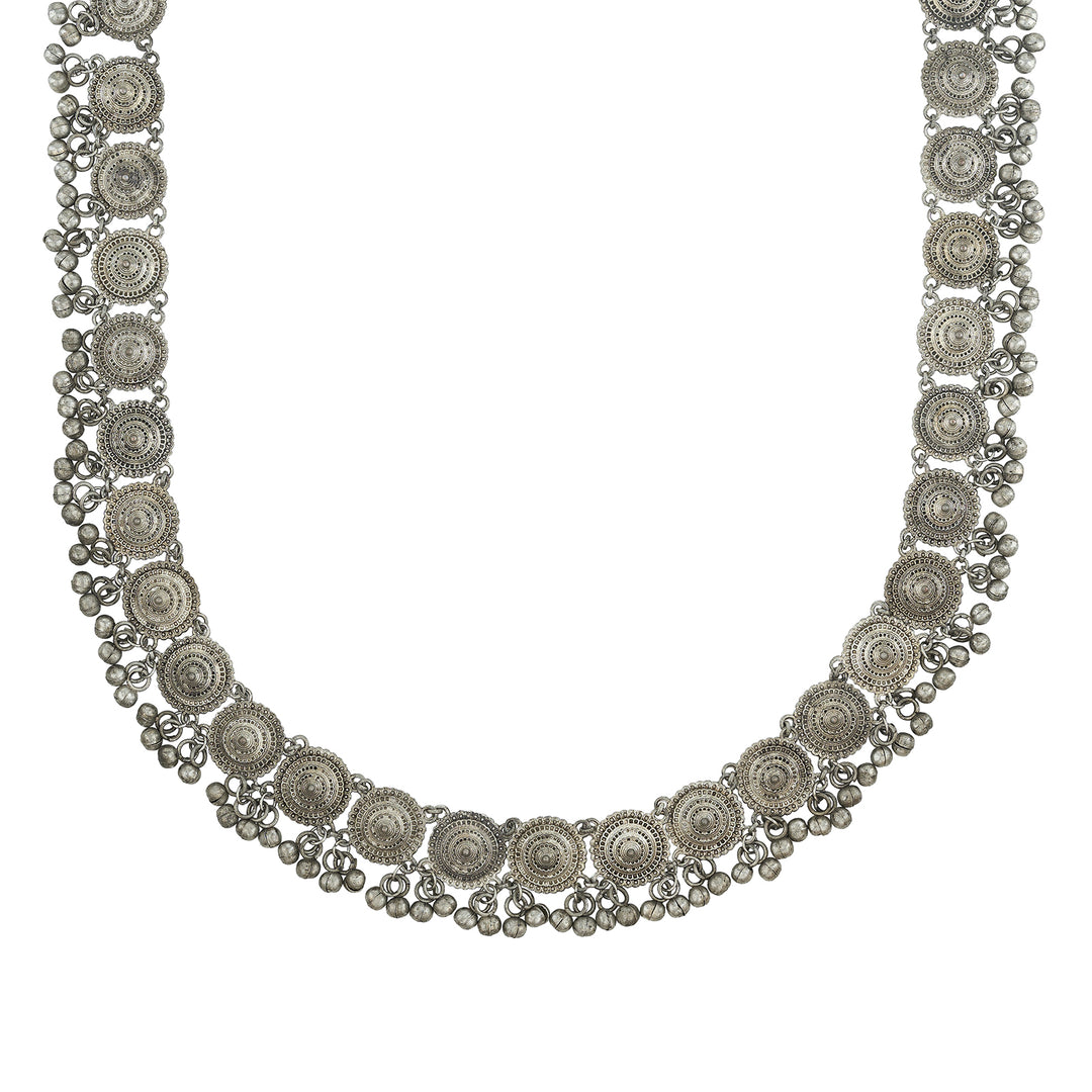 Teejh Iravya Silver Oxidised Ghungroo Kamarbandh