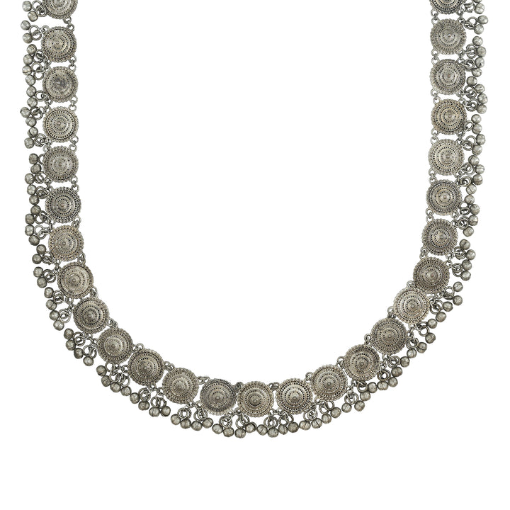 Teejh Iravya Silver Oxidised Ghungroo Kamarbandh