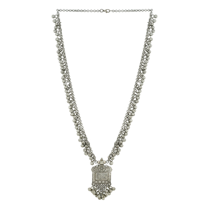 Teejh Oshira Silver Oxidised Necklace