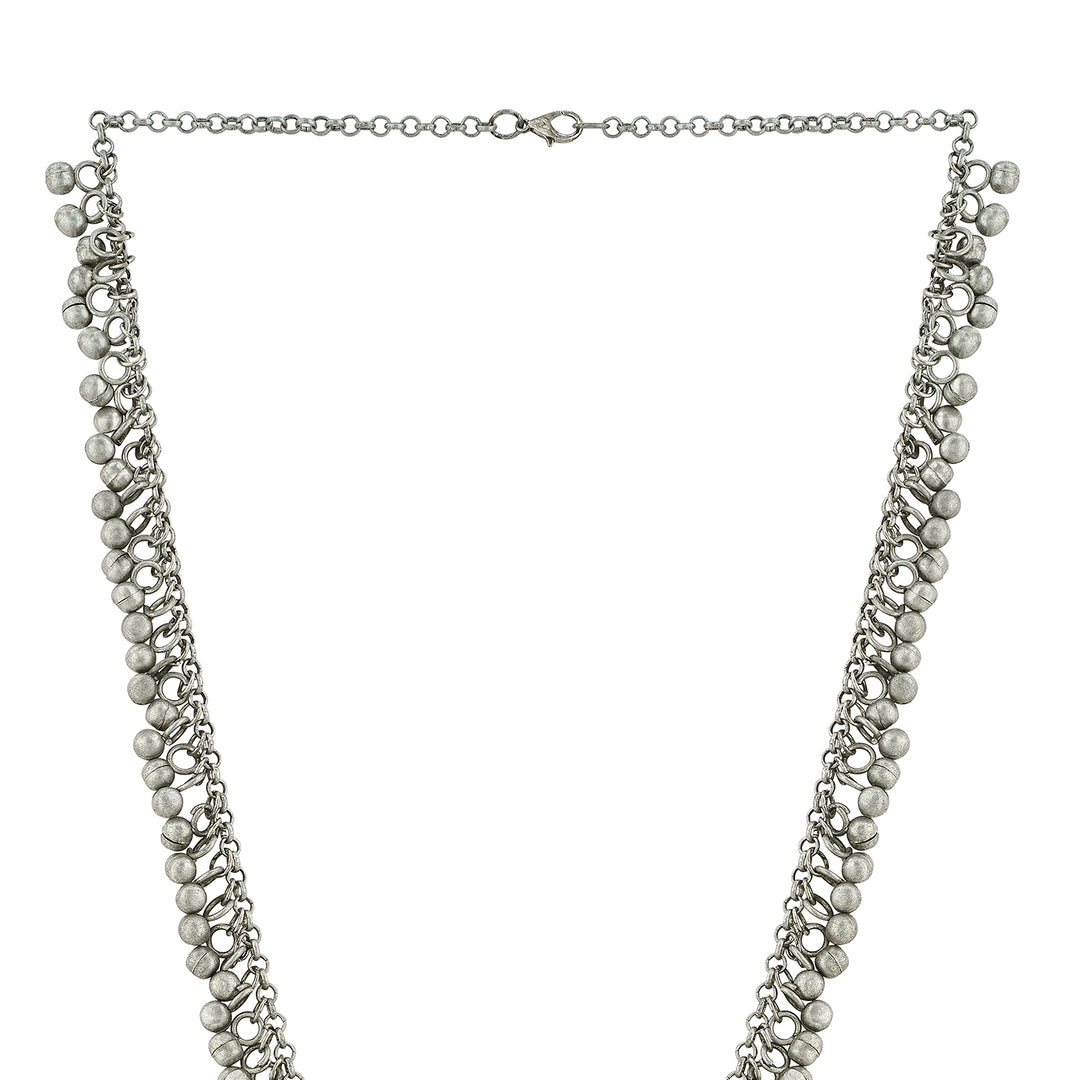Teejh Oshira Silver Oxidised Necklace