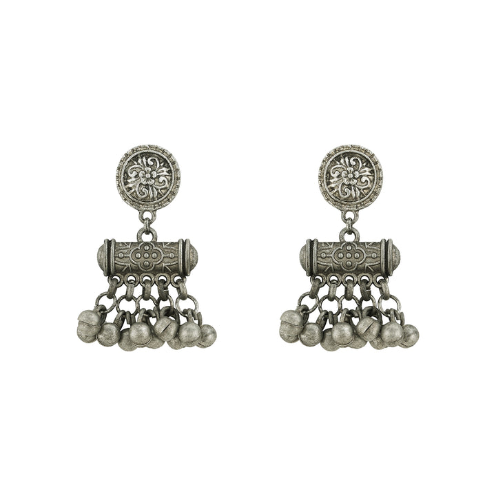 Teejh Yarini Silver Oxidised Earrings
