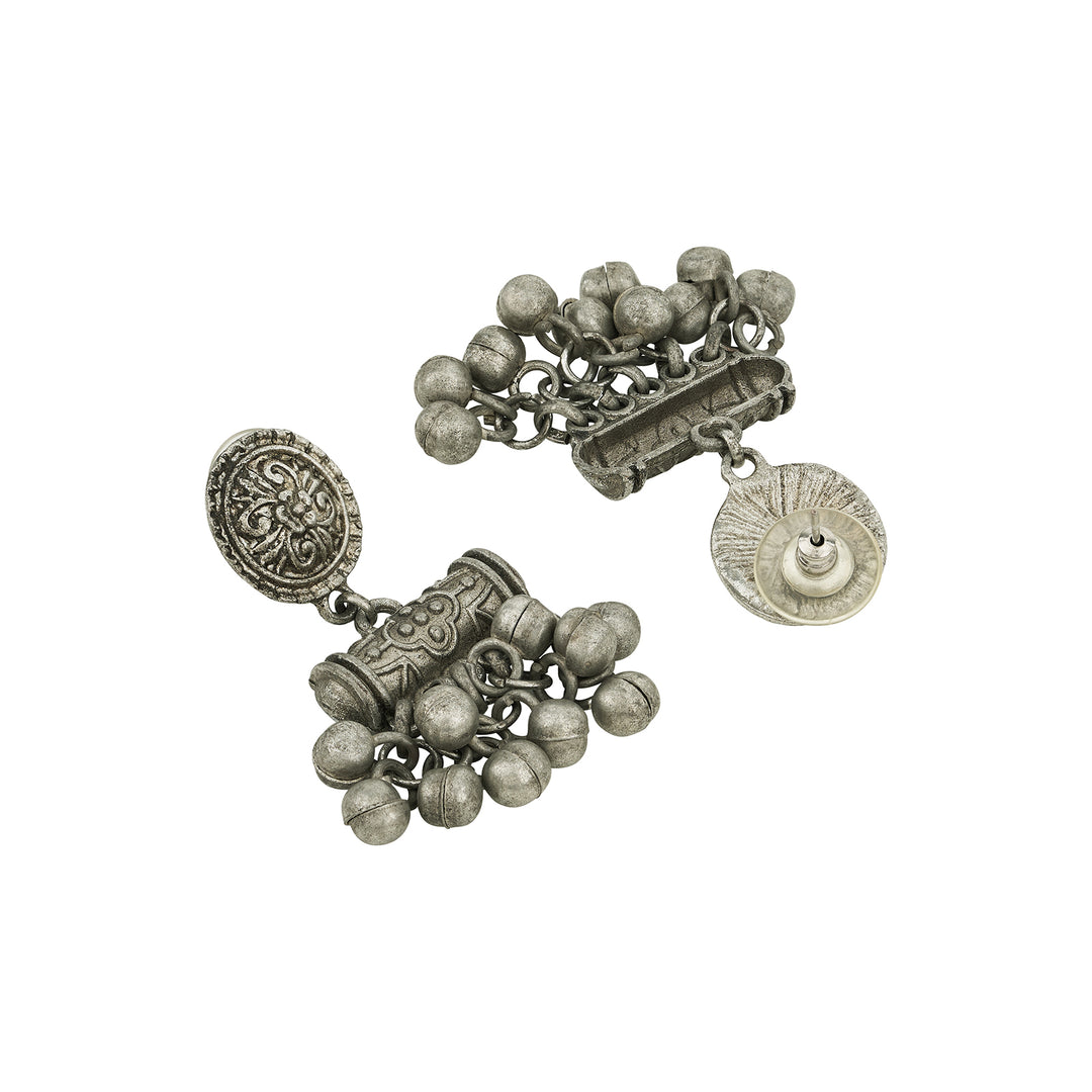 Teejh Yarini Silver Oxidised Earrings