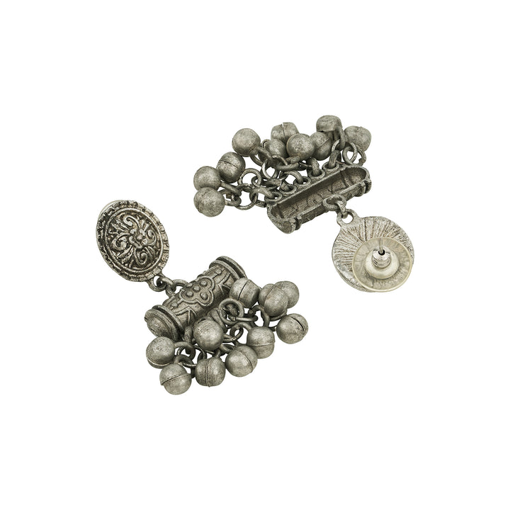 Teejh Yarini Silver Oxidised Earrings