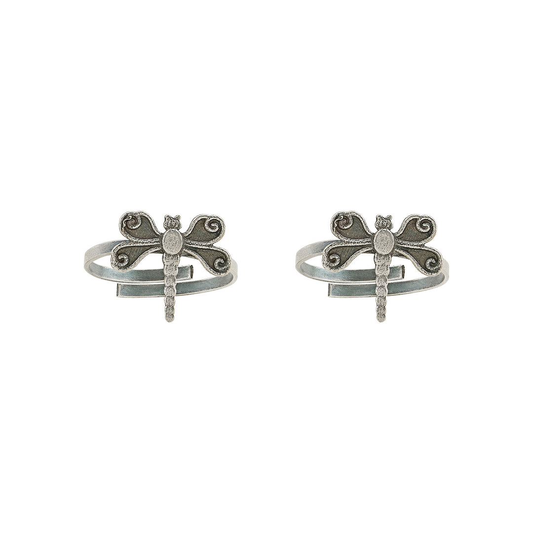 Teejh Aviraya Silver Oxidised Toe Rings