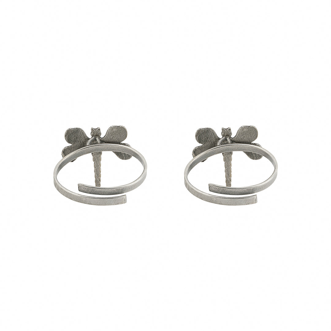 Teejh Aviraya Silver Oxidised Toe Rings