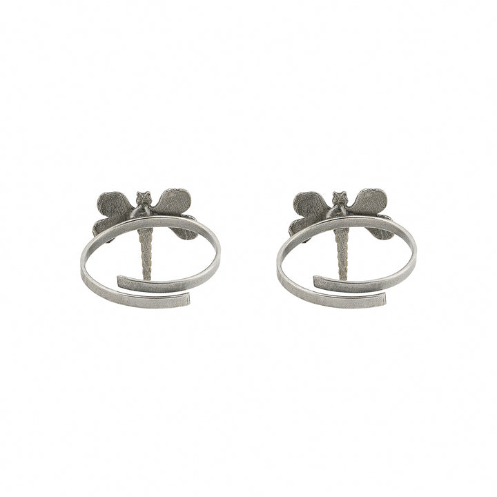 Teejh Aviraya Silver Oxidised Toe Rings