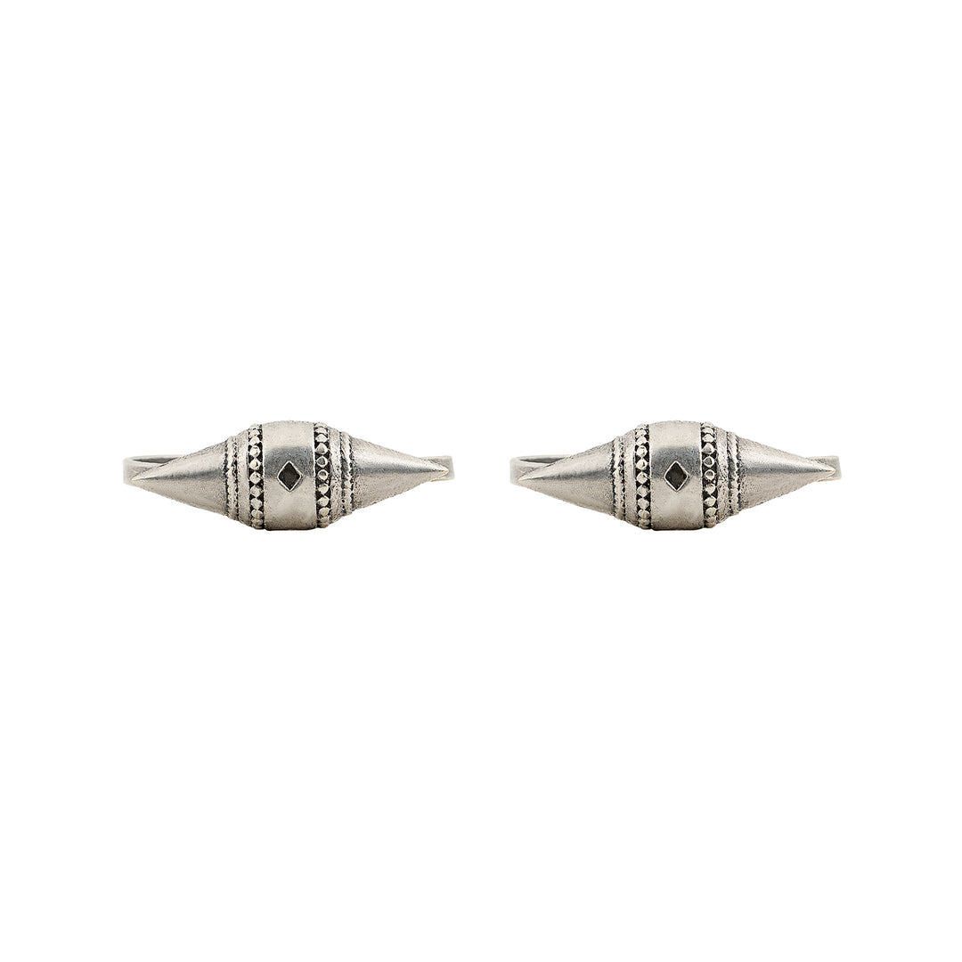 Teejh Shayani Silver Oxidised Toe Rings