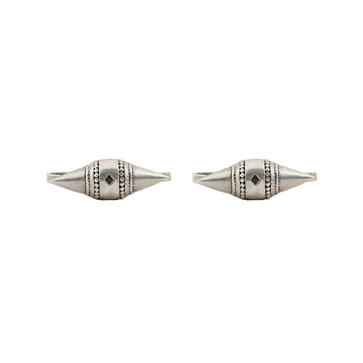 Teejh Shayani Silver Oxidised Toe Rings