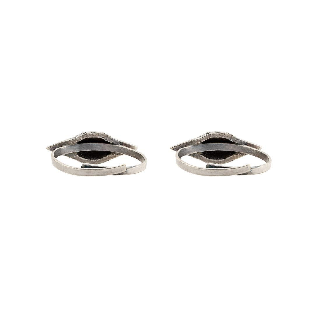 Teejh Shayani Silver Oxidised Toe Rings