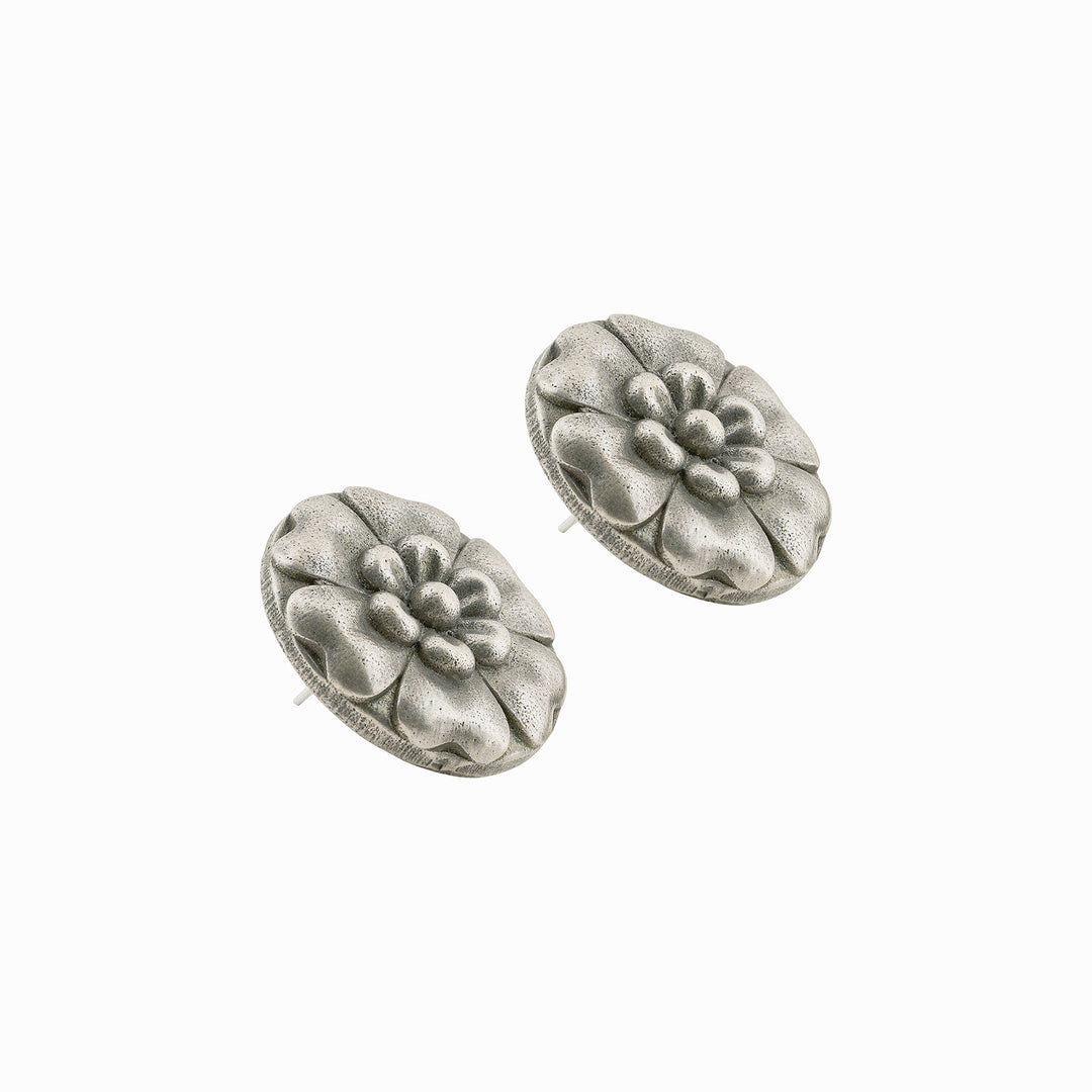 Teejh Siaara Silver Oxidised Earrings