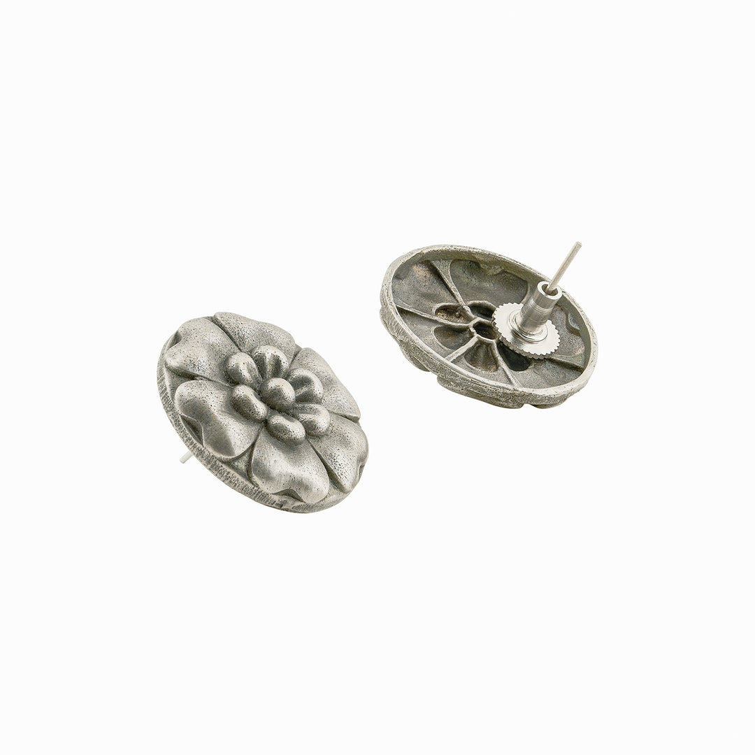 Teejh Siaara Silver Oxidised Earrings