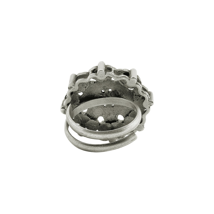 Teejh Zareena Silver Oxidised Ring