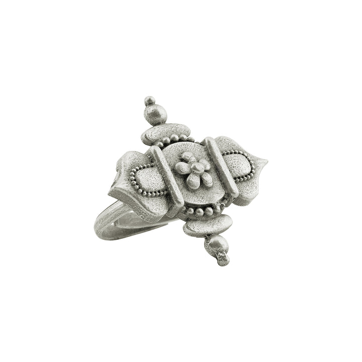 Teejh Nayeli Silver Oxidised Ring
