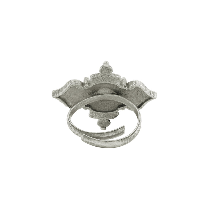 Teejh Nayeli Silver Oxidised Ring