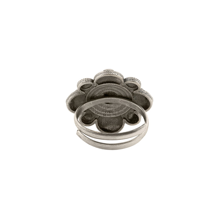 Teejh Tavisha Silver Oxidised Ring