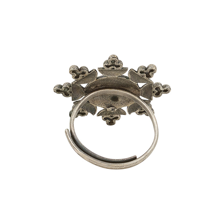 Teejh Zevaani Silver Oxidised Ring