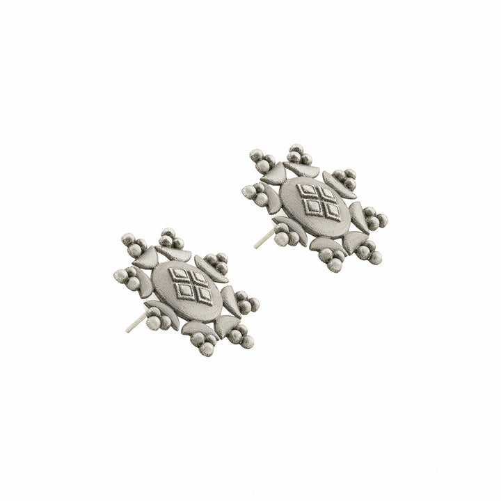 Teejh Zevaani Silver Oxidised Earrings