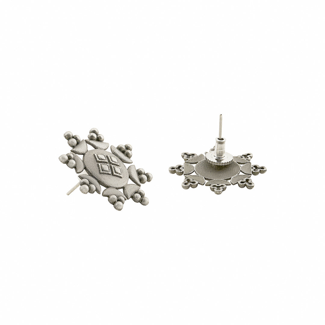 Teejh Zevaani Silver Oxidised Earrings