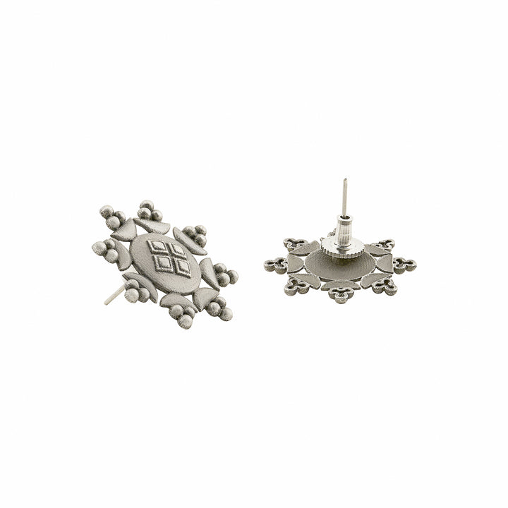 Teejh Zevaani Silver Oxidised Earrings