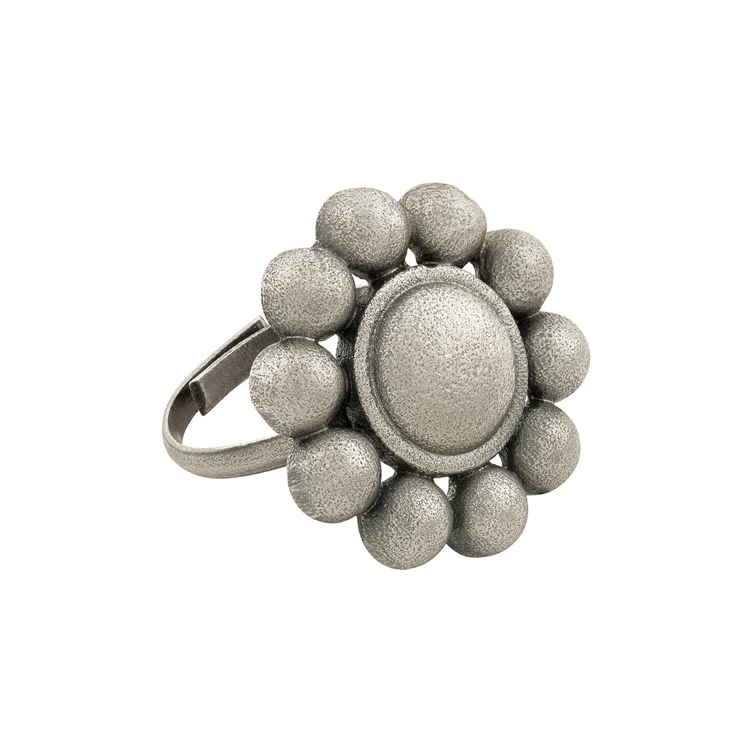 Teejh Suneira Silver Oxidised Ring