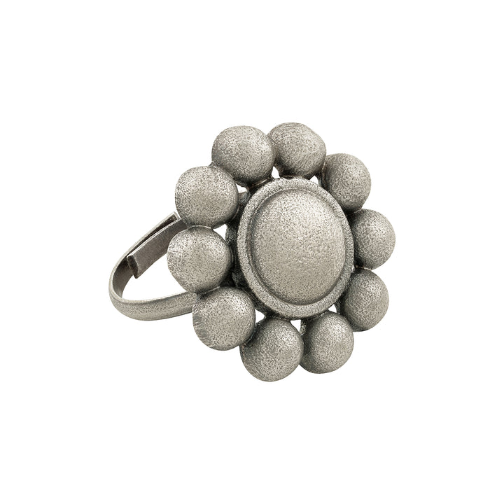 Teejh Suneira Silver Oxidised Ring