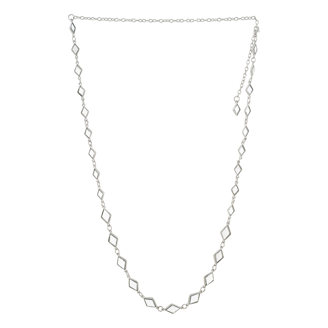 Teejh Rosha Silver Oxidised Waist Belt