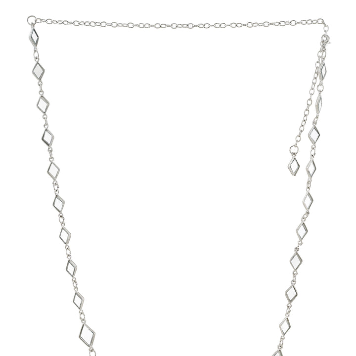 Teejh Rosha Silver Oxidised Waist Belt