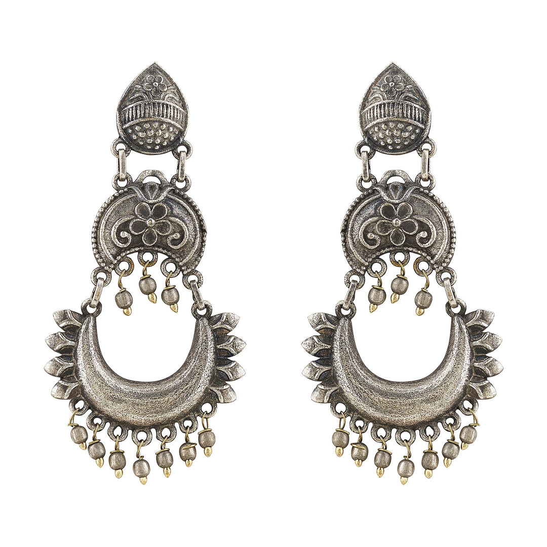 Kavisha Silver Red Earring