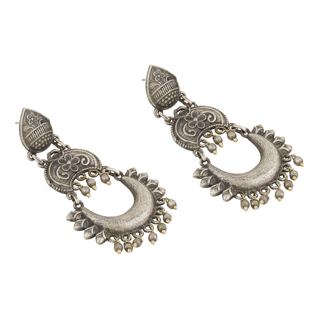Kavisha Silver Red Earring