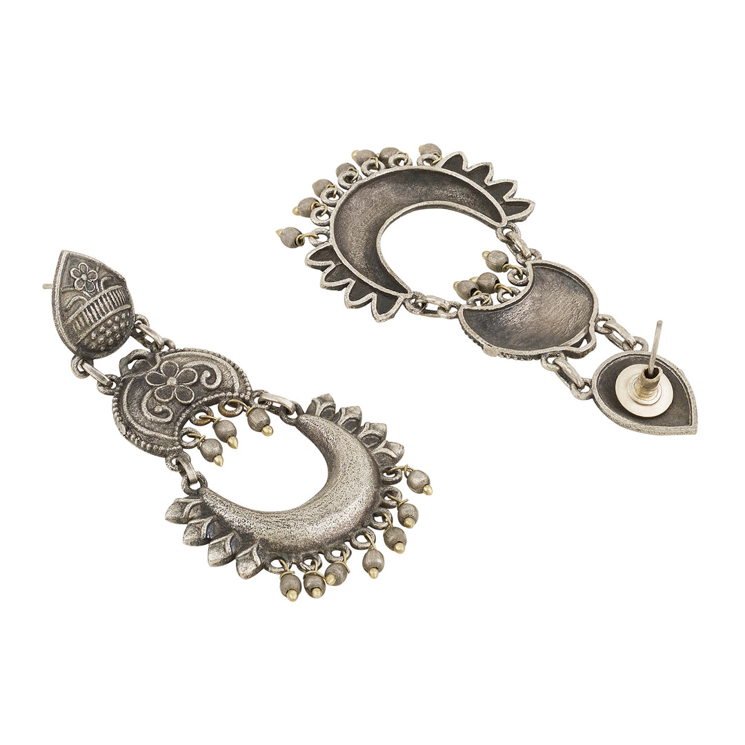 Kavisha Silver Red Earring